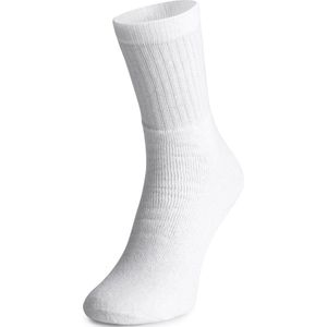 Ladeheid Sokken - Heren & Dames – Sportsokken – 47-50 - Wit (5 st.) - LA-AT-TERRY