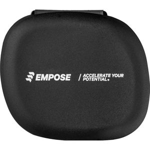 Empose - Pillendoosje - Black - Stevig en Duurzaam Plastic - Vijf Compartimenten