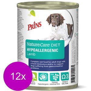 Prins Naturecare Diet Dog Hypoallegenic Lam - Hondenvoer - 12 x 400 g