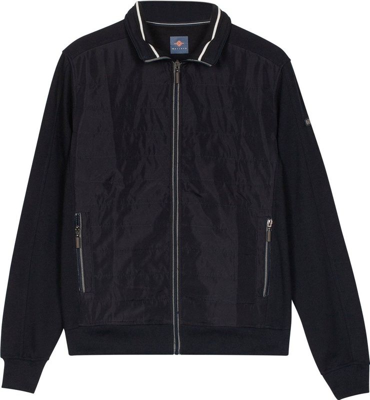 Baileys - 522239 - Sweatvest - Navy - Lange Mouw - Regular Fit - Gewatteerd