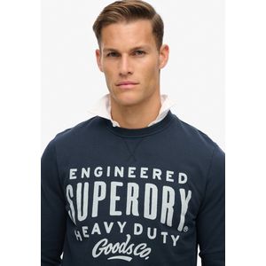Superdry Machined Goods Workwear Sweatshirt Zwart Man