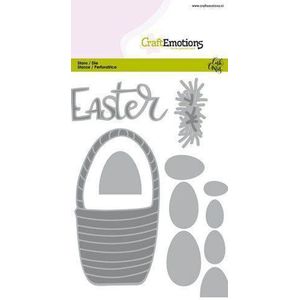 CraftEmotions Die - Easter - paasmandmet eieren Card 10,5x14,8cm Carla Creaties