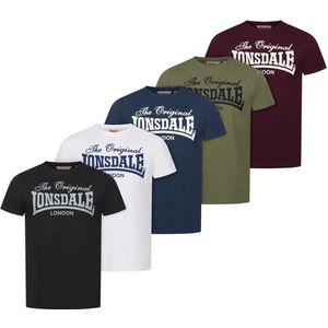 Lonsdale - Fitton Hill - T-shirt - Regular Fit - 5 Eenheden