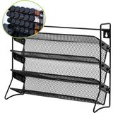 Kruidenrekje Staand - Kruidenpotjes opbergen - Metaal - Zwart - 4 Laags