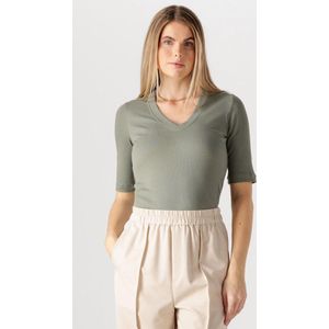 InWear - Dagna - T-shirt - Pastelgroen - V-hals - Halve Mouw