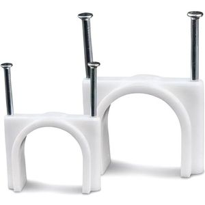 Allecto Plus - Kabelklemmen 32 mm voor kabelbevestiging (25 stuks) met nagelklemmen