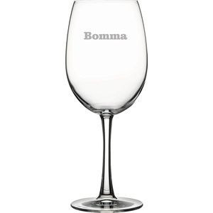 Rode wijnglas gegraveerd - 46cl - Bomma