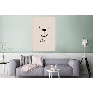 Poster Quotes - Slapen - Kinderen - Spreuken - Zzz... - Kids - Baby - 80x120 cm - Poster Babykamer