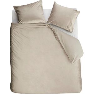 At Home by BeddingHouse Tender dekbedovertrek - Eenpersoons - 140x200/220 - Grijs