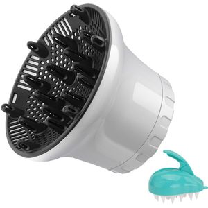 Universele haar verspreider - Föhn Verspreider Opzetstuk voor krullend en natuurlijk golvend haar - Professionele föhnverspreider - Verstelbaar van 1,4"" tot 2,6