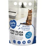 Duvoplus - Kattenbakvulling - Kat - Premium Fijne Silica Kattenbakvulling 0,5-1,5mm - 5l - 2kg Wit - 1st