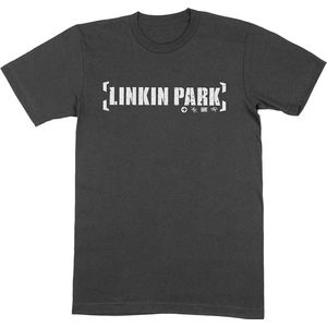 Linkin Park - Bracket Logo Heren T-shirt - S - Zwart