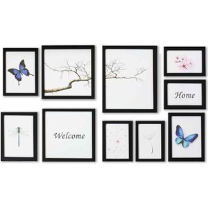 Nielsen 10-delig Frame Set zwart kunststof wissellijsten 8999176