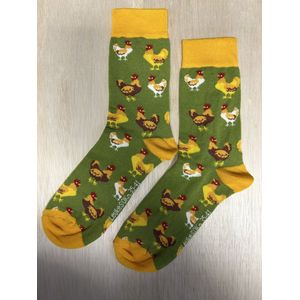 SOKn. Trendy sokken *KIPPEN* maat 35-41 (ook leuk om kado te geven !)