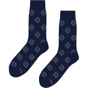 SQOTTON® - Naadloze sokken - Ruit/Rond - Maat 36-40