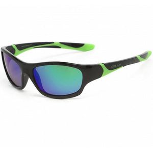 KOOLSUN® Sport - kinder zonnebril - Zwart Lime - 3-8 jaar - UV400 - Categorie 3