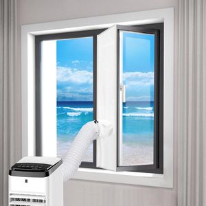 Raamafdichting airconditioning - 300 x 45 cm - Mobiele airco raamkit met klittenbandsluiting .