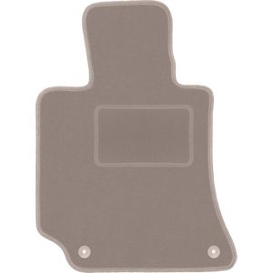 Beige bestuurdersmat voor: Mercedes E W212 sedan, stationwagen, coupé (2009-2016)