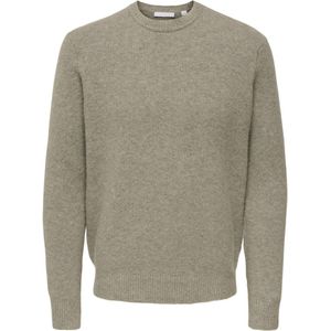 Only & Sons - Onsray - Trui - Walnootkleur - Regular Fit - Lange Mouwen