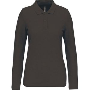 WK. Designed To Work Damespolo lange mouwen WK277 - Dark Grey - XXL