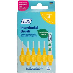 6x TePe Interdentale Ragers Original 0,7 mm Geel 6 stuks