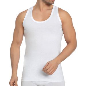 SPRUCE UP - Onderhemden - Hemden heren - Onderhemd heren - Wit - 100% Katoen - Tanktop heren - Heren ondergoed - Ronde hals - Maat M