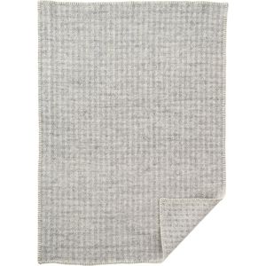 Klippan eco wollen wiegdeken - Loop baby stone - grijze babydeken