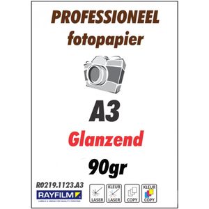 R0219.1123.A.A3 Fotopapier Laser/kopie glazend 90gr 100 vel