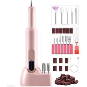 Nagelfrees Bitjes - Pedicureset Electrisch - Manicure Set - Roze