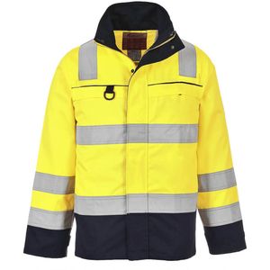 FR61 - Hi-Vis Multi-Norm Jack - Geel/marine - Werkjas
