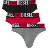 Diesel Herenstring Rick zwart-rood-grijs