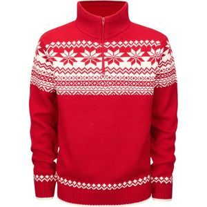 Urban Classics Sweater/trui -5XL- Troyer Norweger Rood