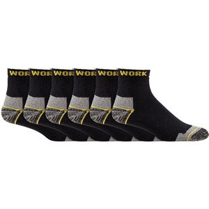 Quality Wear Werksokken | Badstof Voet | Zweetabsorberend en Duurzaam | 6 Paar | Gratis Verzending