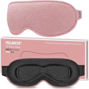 Oogmasker Slaap - Slaapmasker Vrouwen & Mannen - Extra Zacht - Roze