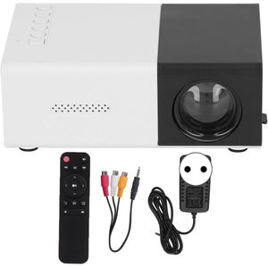 Mini Projector, 1080P Portable Video Projector Built-in Speakers Multimedia Home Theater Movie Projector Film Projector Compatible with Smartphone Laptop