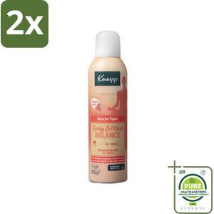 Kneipp - Douche schuim - Body & Mind Balance - Iris & Vetiver - 200 ml - Voordeelverpakking - 2 stuks - Douche foam - Ontspanning