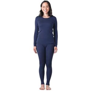Thermisch Ondergoed Set Dames van Merinowol - Lange Mouwen Onderhemd en Leggings