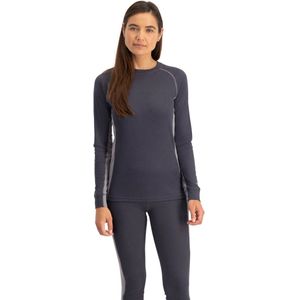 NOMAD® Lichtgewicht Thermoshirt Dames | Grijs | S | Naadloze Basislaag | Warm, Ademend & Sneldrogend | Voor Wandelen, Skiën & Dagelijks Gebruik