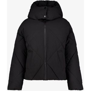TwoDay gewatteerde dames jas zwart - Maat S - Met capuchon - Ritssluiting