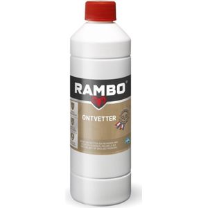 Rambo Ontvetter - Optimale Voorbehandeling - Geschikt voor meubels en Vloeren - Helder Blauw - 0.5L