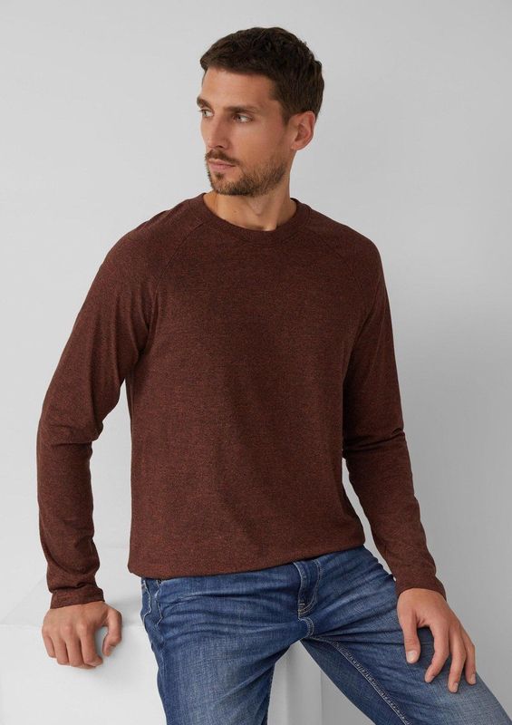 s.Oliver - T-Shirt - Gemêleerd - Lange Raglanmouwen