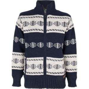 Gebreid Wollen Heren/Uni Vest van Schapenwol Thin PolyesterFleece en hoge kraag - SHAKALOHA - M Pine Navy S