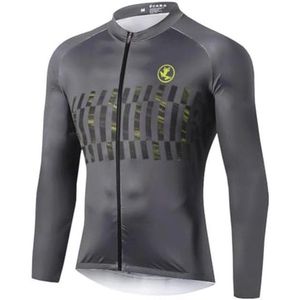 Winter MTB Radsport Trikots voor Heren - Thermo Lang Fiets Tricot met Windstopper