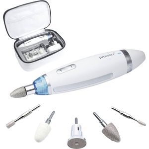Manicure Pedicure Set voor Thuis en Onderweg - Professionele Hand- en Voetverzorging met 5 Opzetstukken van Chirurgisch Staal