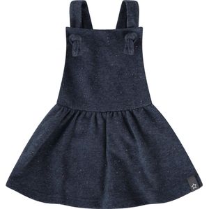 Your Wishes Multi Fleck Blue Dungaree Dress - Jurk - Blauw - Meisjes - Maat: 62/68