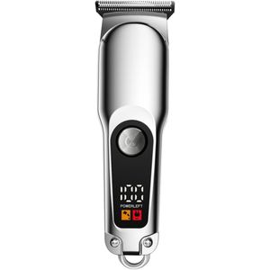 Tondeuse - Tondeuse mannen - Professionele Draadloze Tondeuse Mannen - Haartrimmer - Draadloos Oplaadbaar Tondeuse - LED Verlichting Draagbaar - Zilver - Perfect voor Hem - Hair Clipper - Kapper - Reizen - Kerstcadeaus - Kerst