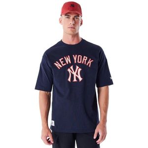 New Era Mlb Rib Infill New York Yankees T-shirt Met Korte Mouwen Blauw L Man