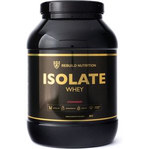 Rebuild Nutrition Whey Isolaat - Aardbei smaak - Proteïne poeder - Eiwit Shakes - Whey Protein Isolate Eiwitpoeder - 36 Eiwitshakes - 900 gram