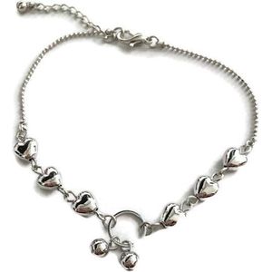 Petra's Sieradenwereld - Enkelbandje hartjes