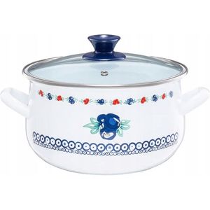 Emmeren kookpan 'Folklor' 18cm 2.9L met deksel, voor alle warmtebronnen